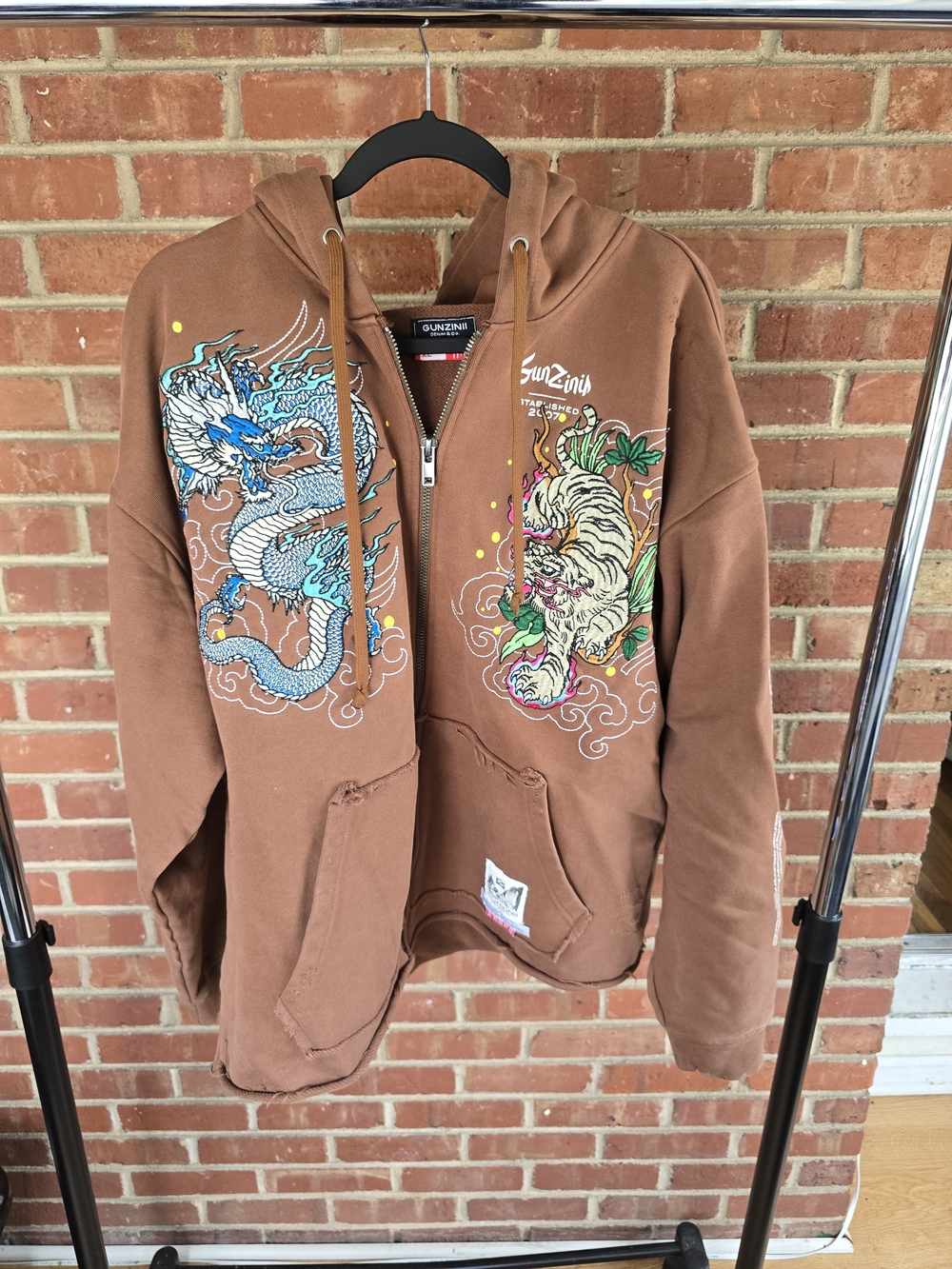 Gunzini Dragon & Tiger Zip Hoodie